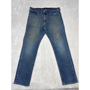 Lucky Brand Jeans Men's 36x32 Blue 410 Athletic Slim Stretch Preppy Rustic Wear